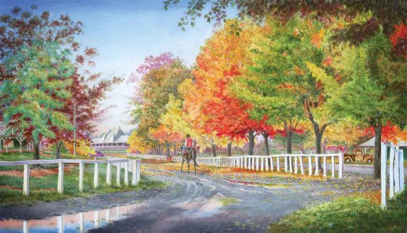 Autumn on the Backstretch ~ Saratoga